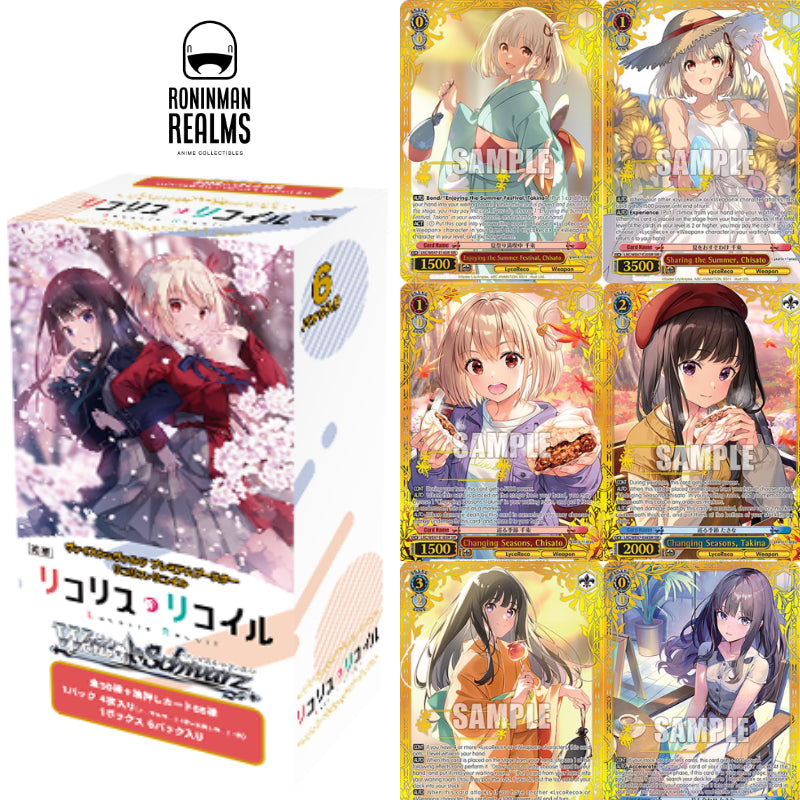 lycoris recoil booster box Weiss Schwarz Lycoris Recoil English Premium Booster Box – RoninMan Realms